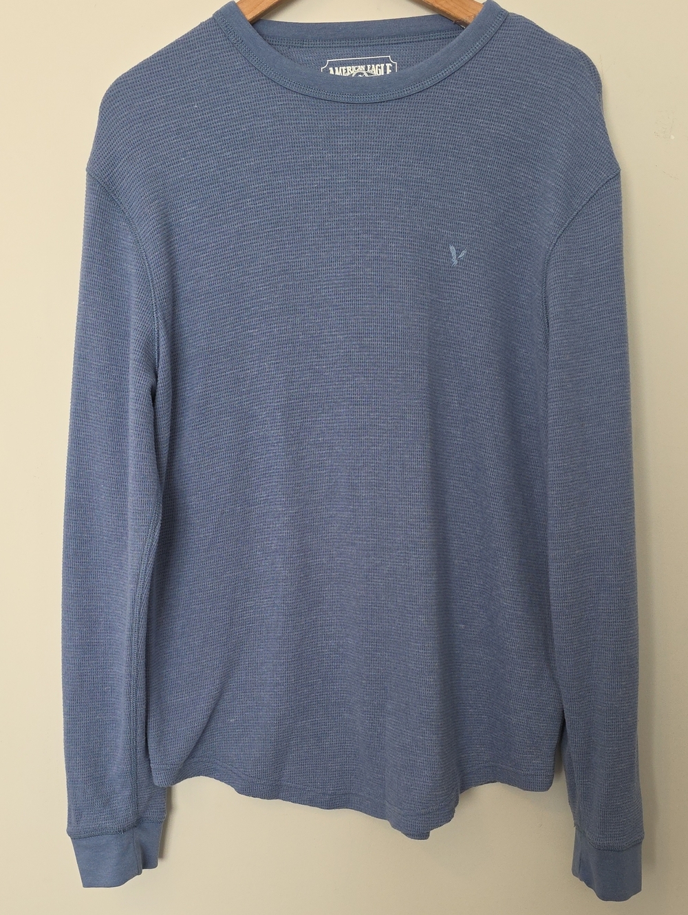 American Eagle Waffle-Knit Thermal Long-Sleeve Shirt
